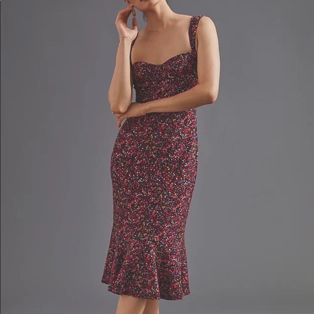 Anthropologie Midi Hutch Sweetheart Dress